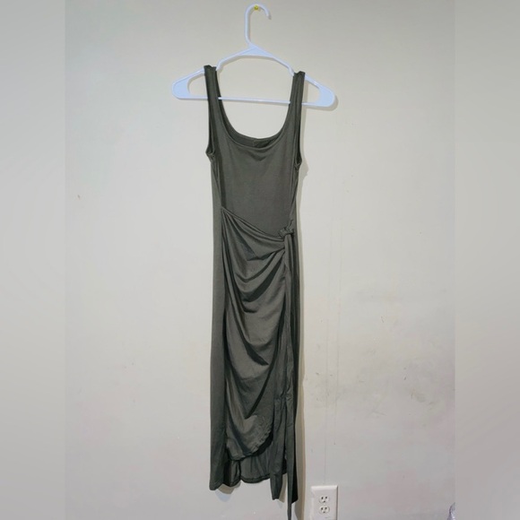 LILAC CROCHET, WRAP TIE, BLACK/ GRAY BODYCON - Picture 14 of 17